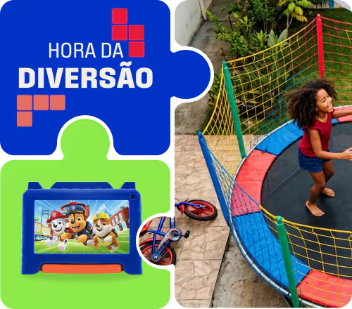 Hora da diversão: brinquedos e lazer